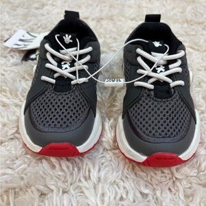 Zara Mickey Mouse' Black and Red Sneakers